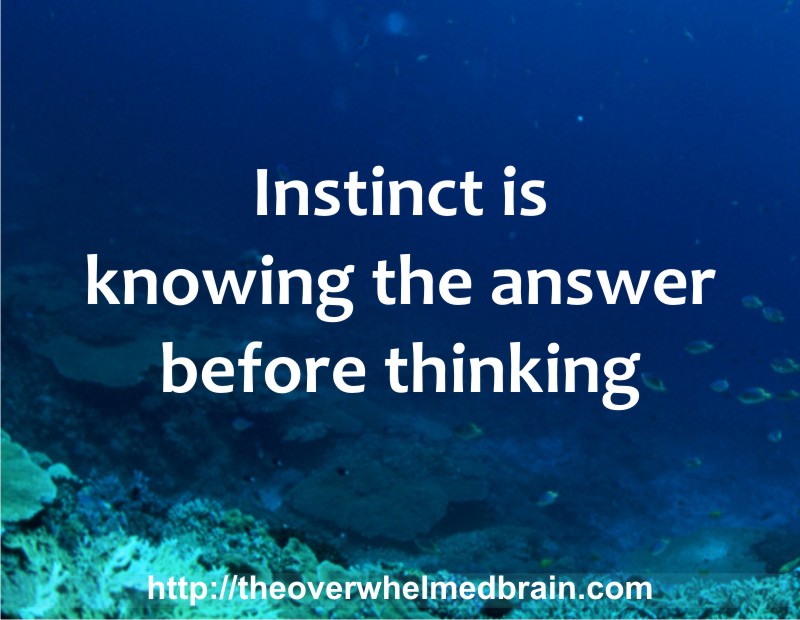 instinct feelings intuition sixth sense inner guidance